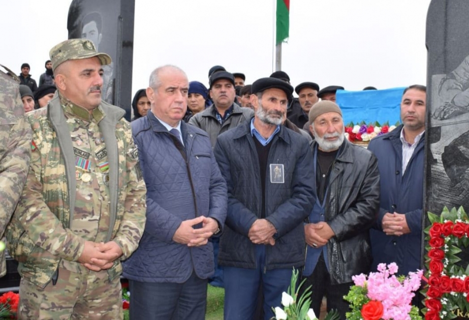 Qobustanda Vətən müharibəsi şəhidinin məzarı ziyarət olunub