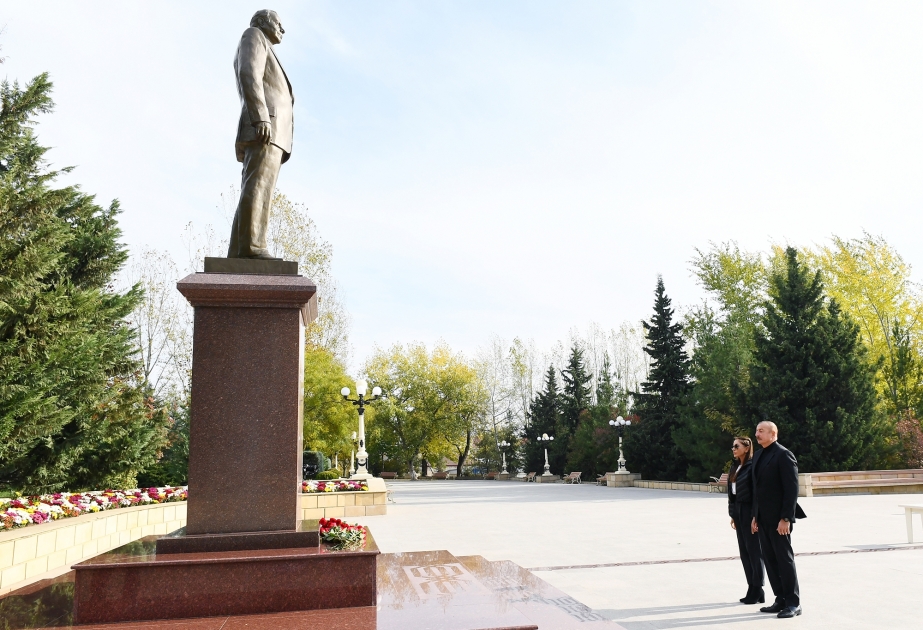 President Ilham Aliyev and First Lady Mehriban Aliyeva visited Shamakhi district VIDEO