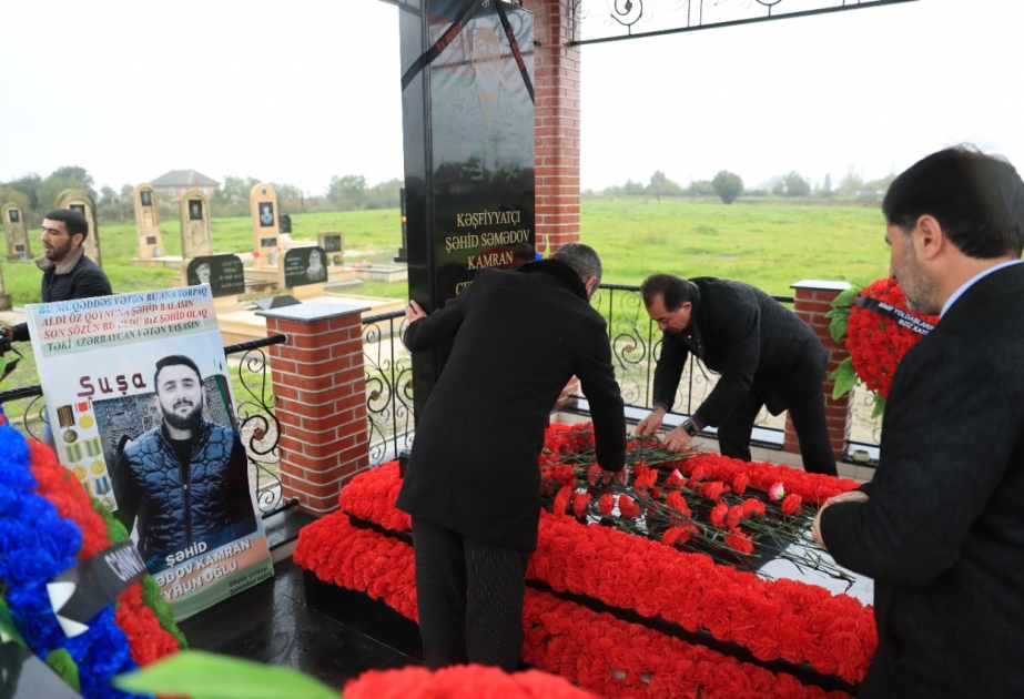 Liman şəhərində Vətən müharibəsinin şəhidi Kamran Səmədovun adı əbədiləşdirilib