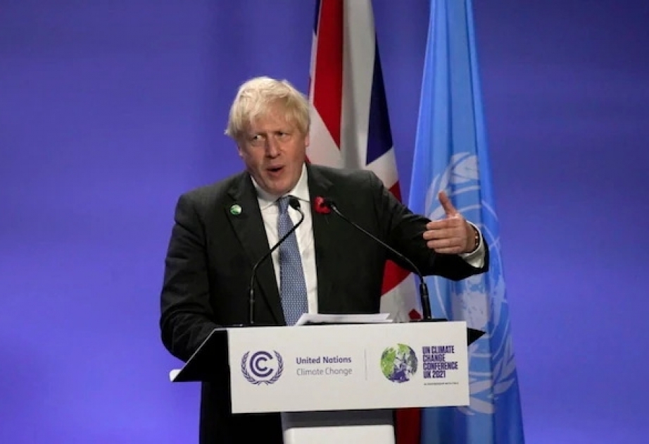 Boris Conson COP26 İqlim Dəyişikliyi Sammiti çərçivəsində mətbuat konfransı keçirib