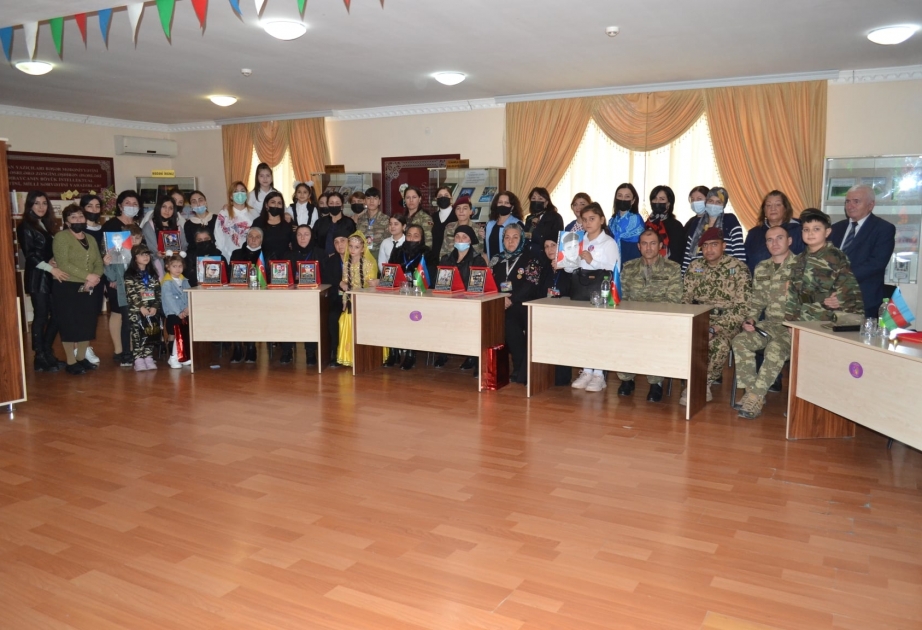 Xaçmaz Rayon Mərkəzi Kitabxanasında Zəfər Günü qeyd olunub