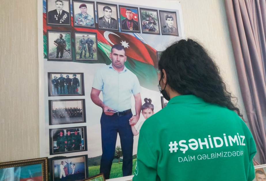 Qubalı gənclər Vətən müharibəsi şəhidlərinin xatirəsini yad ediblər