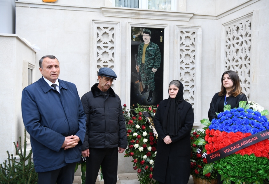 ADNSU-nun məzunu şəhid Oqtay Ağabəyovun xatirə lövhəsi açılıb