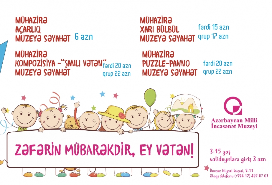 Milli İncəsənət Muzeyində növbəti tədbir - “Zəfərin mübarəkdir, ey Vətən!”