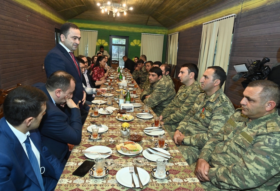 Tərtərdə Vətən müharibəsi iştirakçısı olan təhsil işçiləri ilə görüş keçirilib
