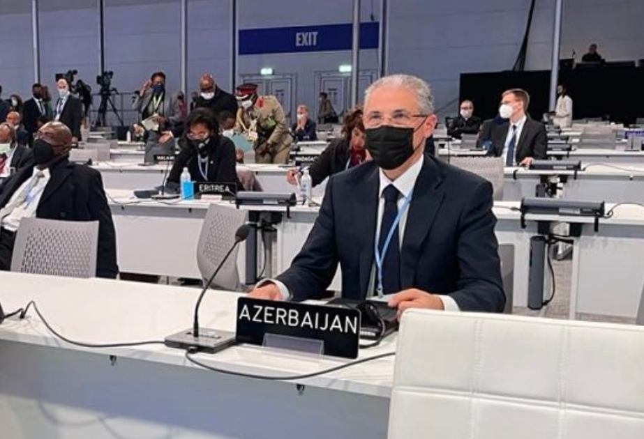 Delegación de Azerbaiyán presente en la COP26 se esfuerza por informar a la comunidad internacional de los hechos de terror ecológico en los territorios azerbaiyanos