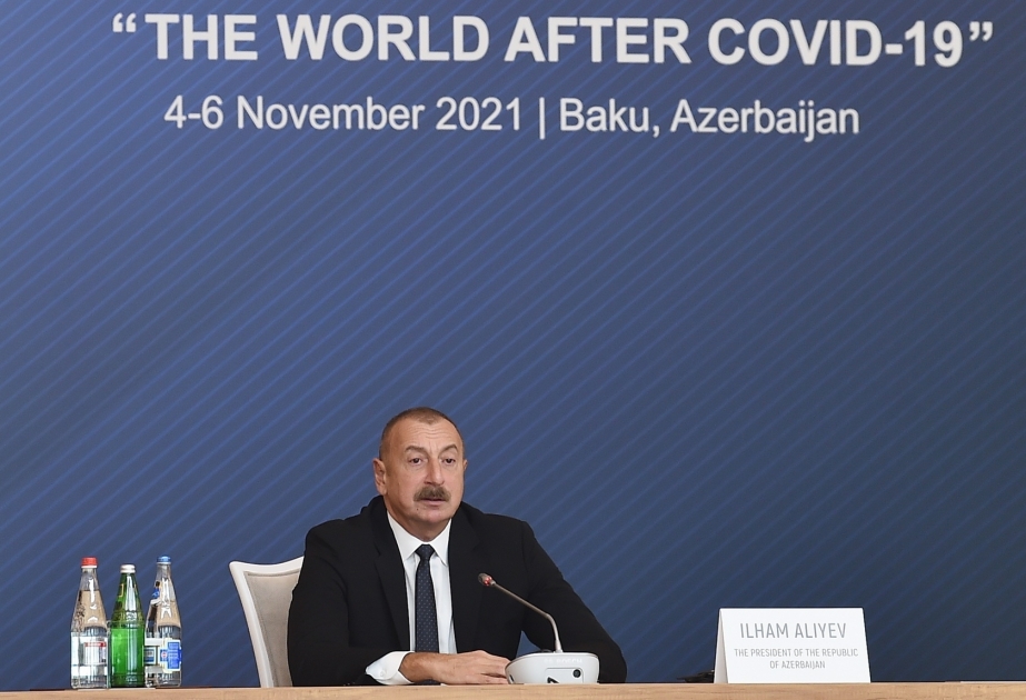 Präsident Ilham Aliyev: Als Vorsitzender der Blockfreien Bewegung haben wir mehr als 30 Ländern finanzielle und humanitäre Hilfe geleistet