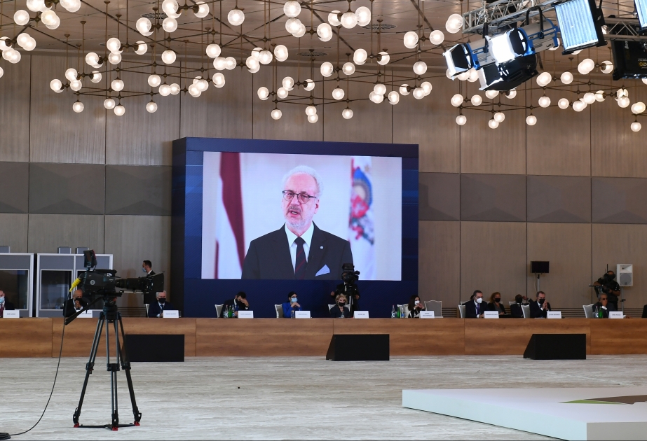 Президент Латвии: Проведение по инициативе Азербайджана специальной сессии в Генеральной Ассамблее ООН стало прекрасным примером мобилизации усилий в борьбе против пандемии