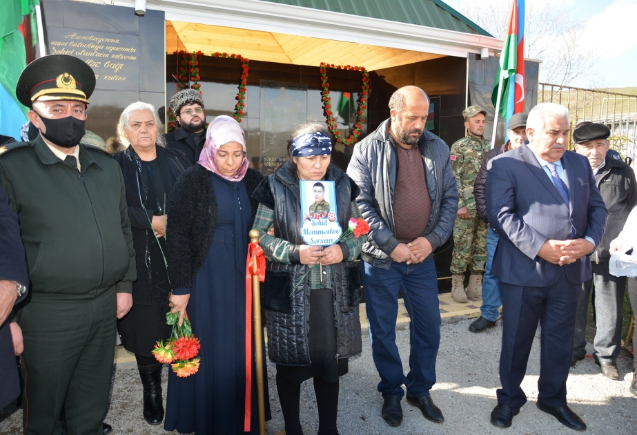 Daşkəsəndə şəhid Sərxan Məmmədovun adına bulaq-xatirə kompleksi açılıb