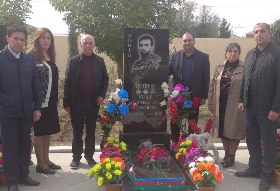 Mingəçevir Dövlət Universitetinin kollektivi şəhid məzun Yusif Cəfərovun xatirəsini anıb