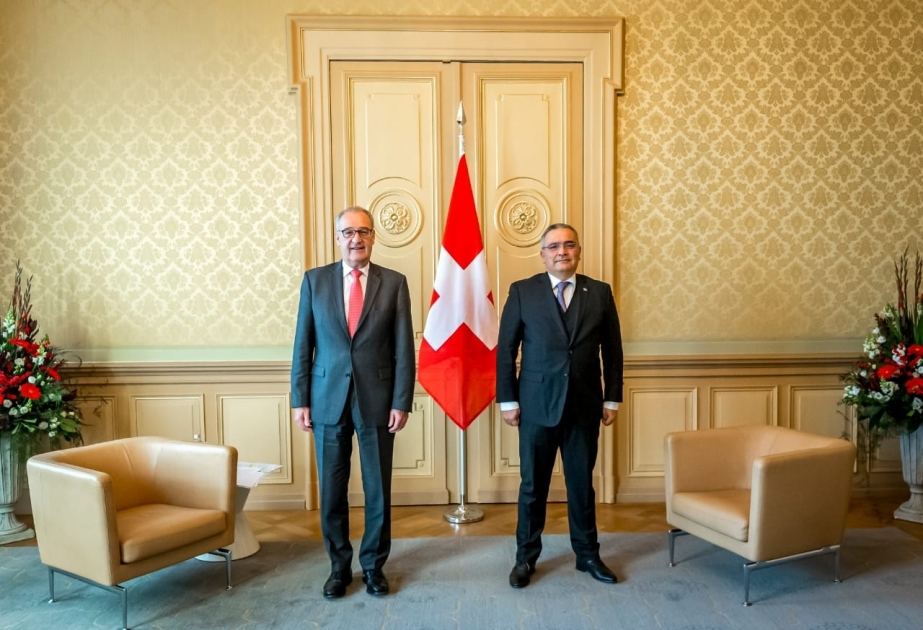 Azərbaycanın İsveçrədəki səfiri etimadnaməsini bu ölkənin Prezidentinə təqdim edib
