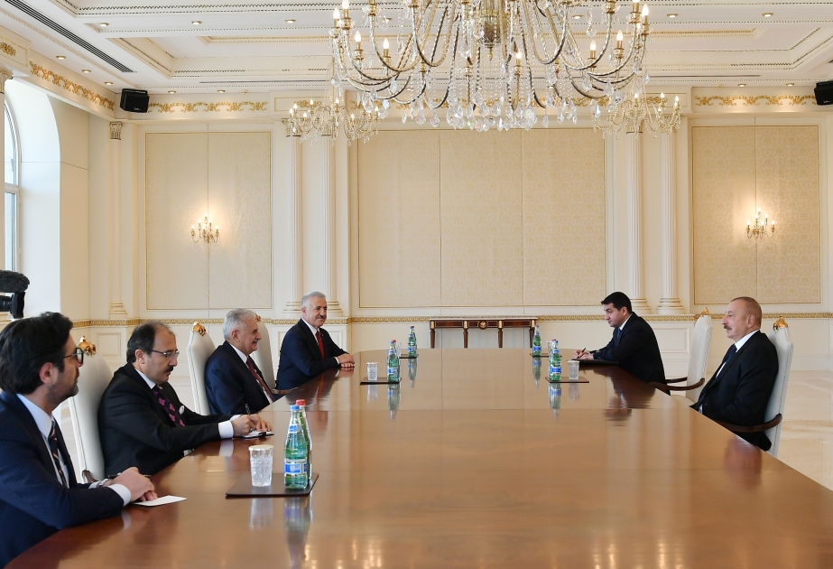 President Ilham Aliyev received former Turkish PM Binali Yildirim VIDEO