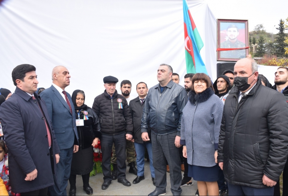Qubada şəhid Aydəmir Hacıyevin xatirəsi əbədiləşdirilib