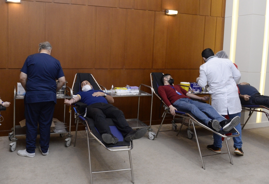 YAP Mərkəzi Aparatında Zəfər Günü münasibətilə qanvermə aksiyası keçirilib