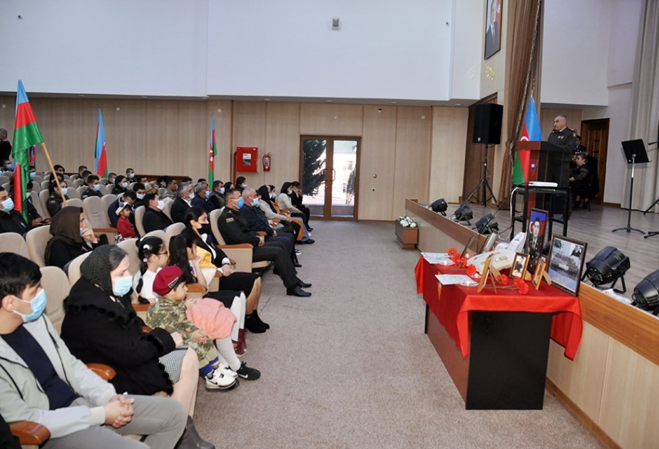 Hərbi Liseydə şəhid mayor Asiman Əliyevin xatirəsi yad edilib VİDEO