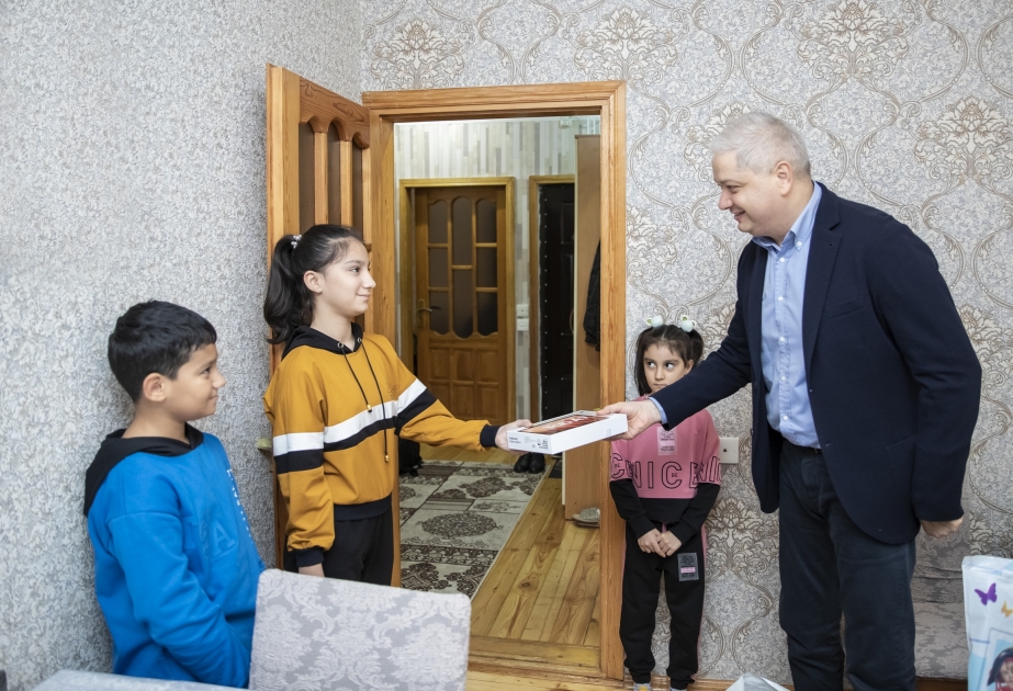 Nazir müavini Vətən müharibəsi şəhid Mixail Həmidovun ailəsini ziyarət edib