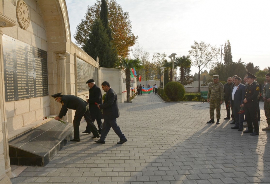 Tərtərdə şəhid ailələrinə və Vətən müharibəsi iştirakçılarına medallar təqdim edilib