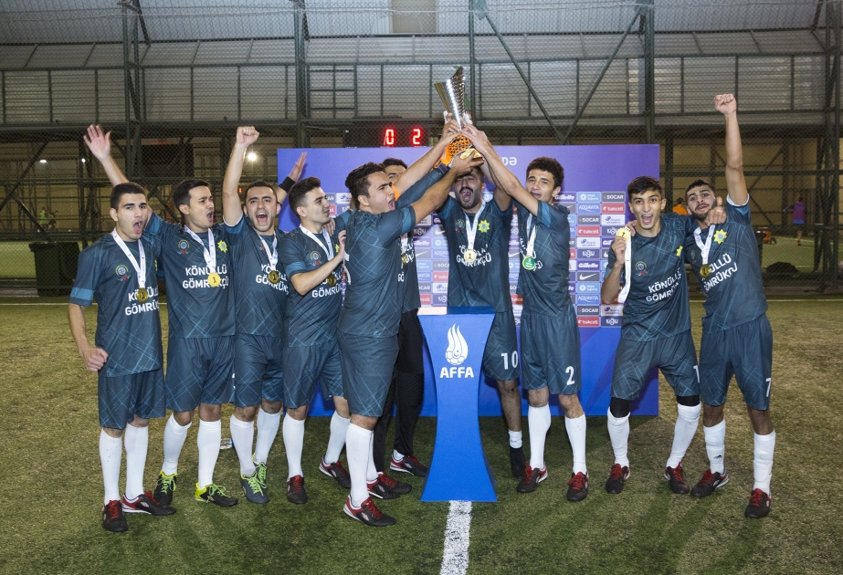 “Könüllü gömrükçü” futbol komandası “Zəfər Liqası” futbol turnirinin qalibi olub