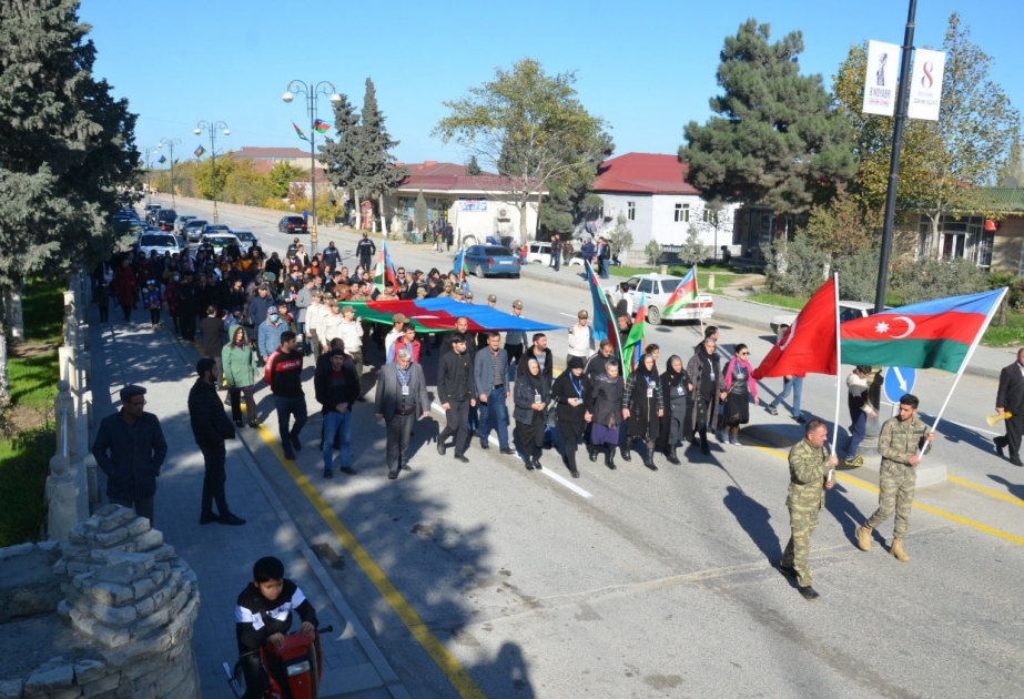Şabranda “Zəfər yürüşü” təşkil olunub