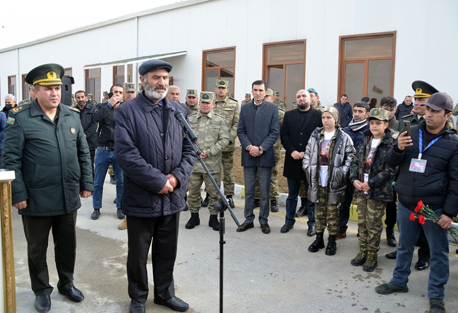 Zəfər Günü münasibətilə hərbi hissədə tədbir keçirilib