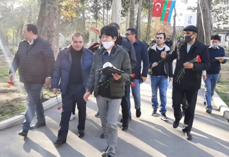 Pakistanın və Yaponiyanın media nümayəndələri Gəncədə erməni terroru barədə məlumatlandırılıb