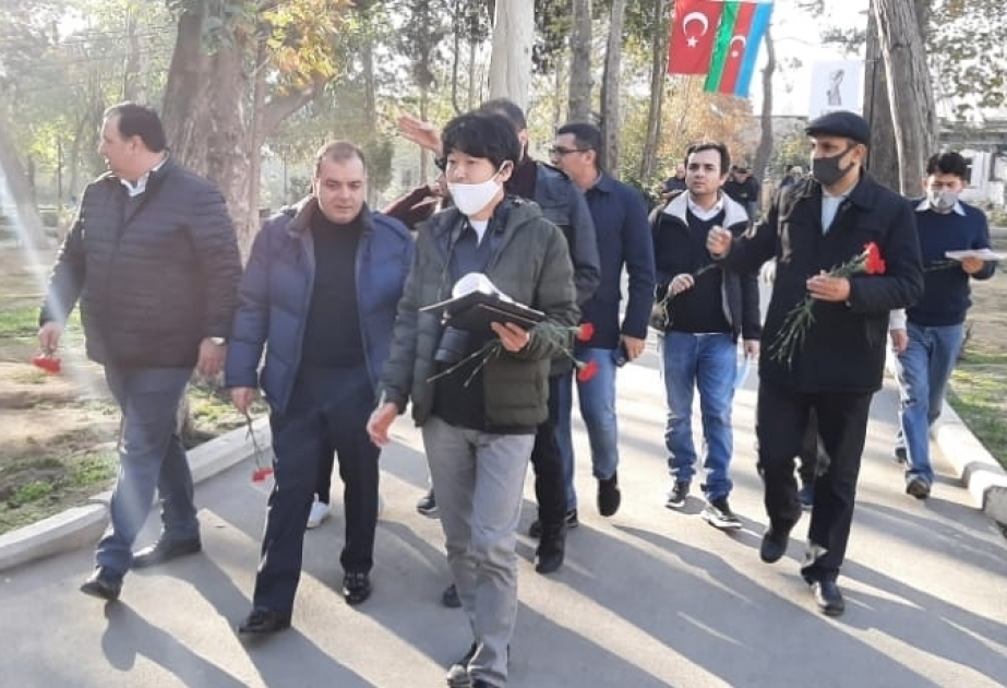 Pakistanische und japanische Medienvertreter werden über armenischen Terror in Ganja informiert