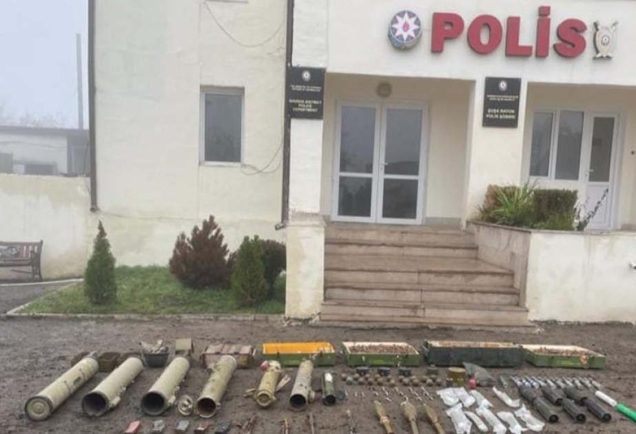 За последний год в Шуше обнаружено большое количество оружия, взрывчатых веществ и других боеприпасов