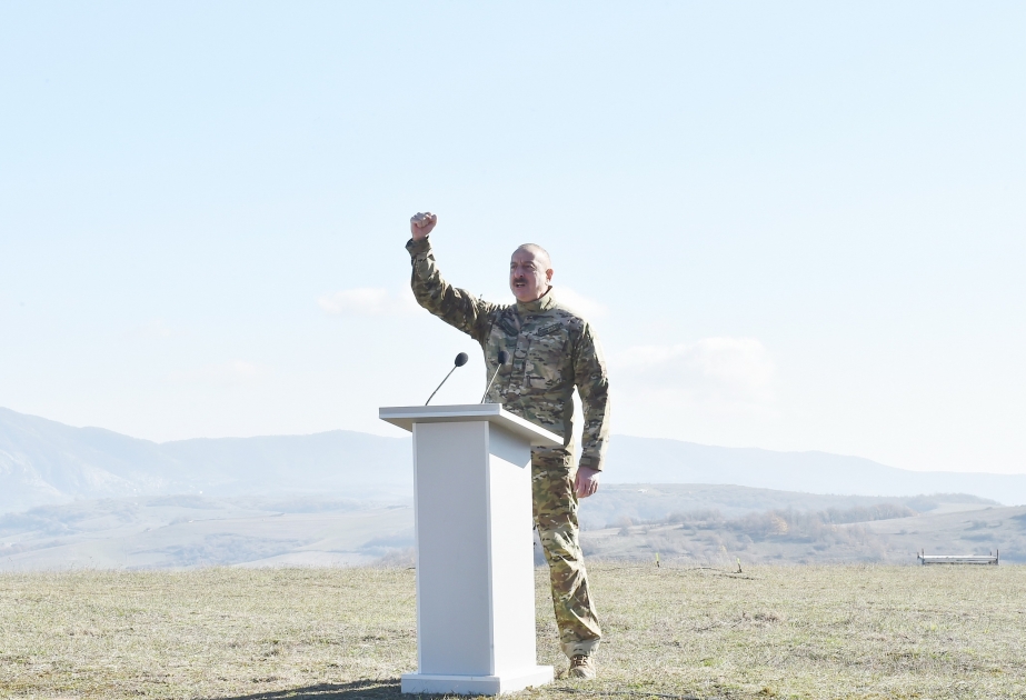 Le président Ilham Aliyev : Aujourd'hui, nous célébrons le Jour de la Victoire dans la plaine de Djydyr, à Choucha