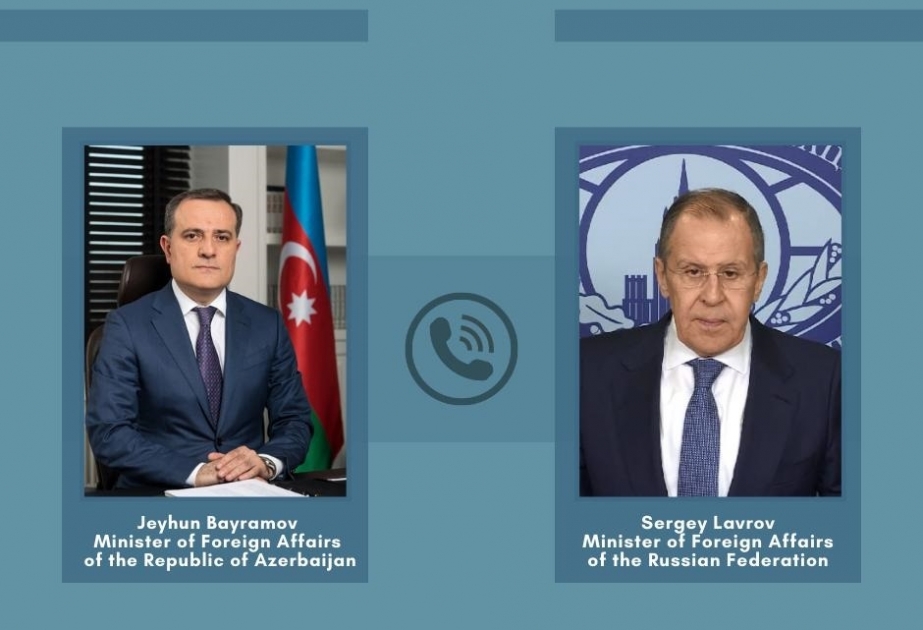 Ceyhun Bayramovla rusiyalı həmkarı arasında telefon danışığı olub