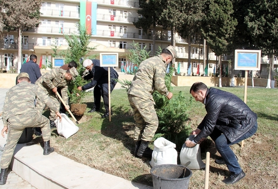 El Ejército de Azerbaiyán celebró el acto "Plantemos un árbol en honor de cada mártir"