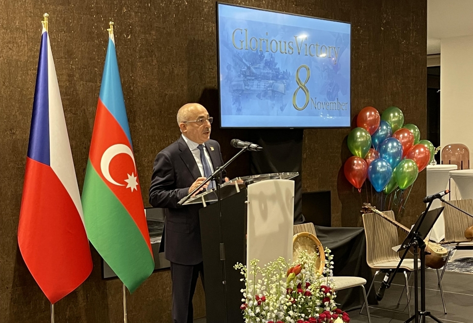 Praqada Azərbaycanın Zəfər bayramına həsr olunmuş tədbir keçirilib VİDEO