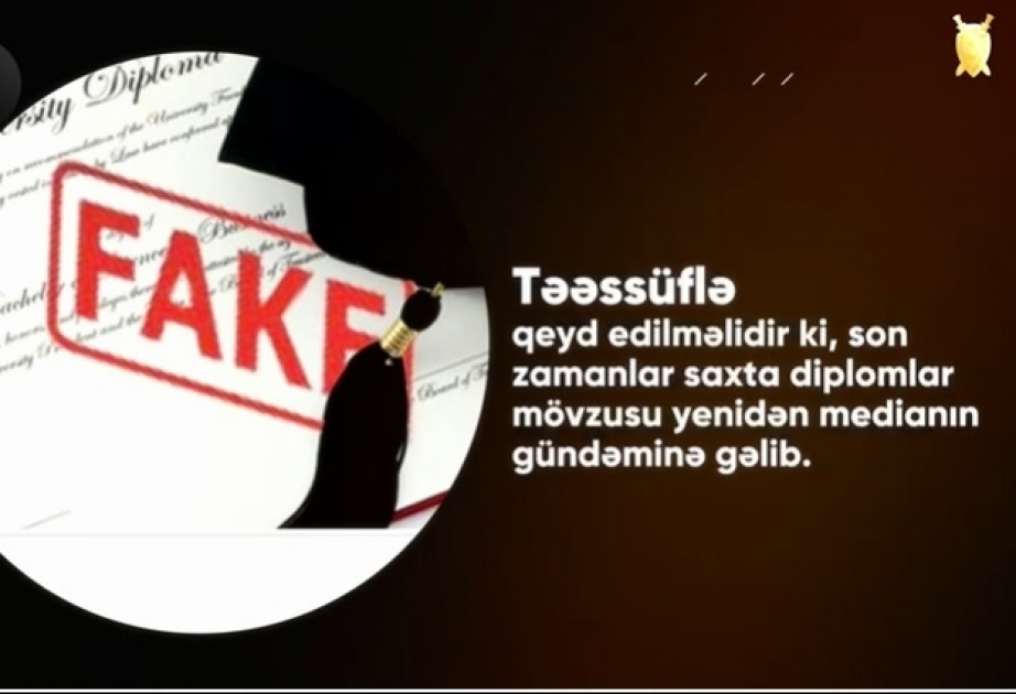 Baş Prokurorluq saxta diplomlarla bağlı vətəndaşlarımıza videomüraciət ünvanlayıb