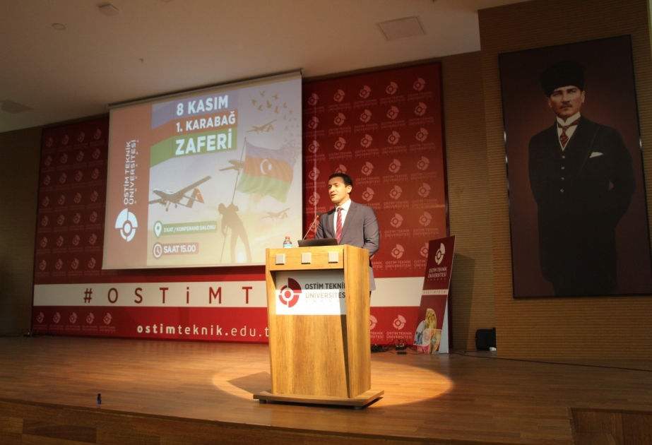 Türkiyənin OSTİM Texniki Universitetində Zəfər Gününə həsr olunan musiqili tədbir keçirilib