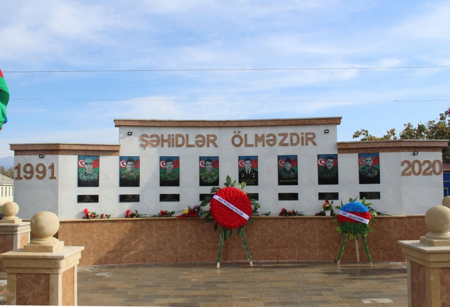 Qəbələnin Əmirvan kəndində şəhidlərin xatirəsinə abidə-kompleks tikilib