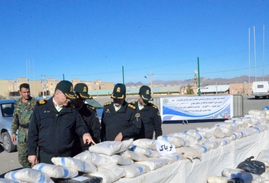 İran polisi 5 ton narkotik vasitə müsadirə edib