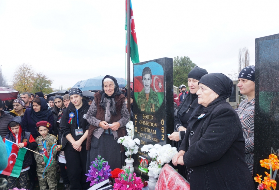 Zaqatalada şəhid Ehtiram Əhmədovun xatirəsi anılıb