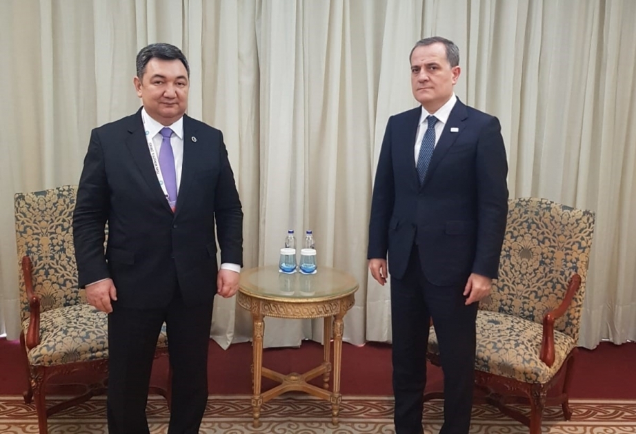 El ministro de Asuntos Exteriores de Azerbaiyán se reúne con el presidente de la Academia Turca Internacional