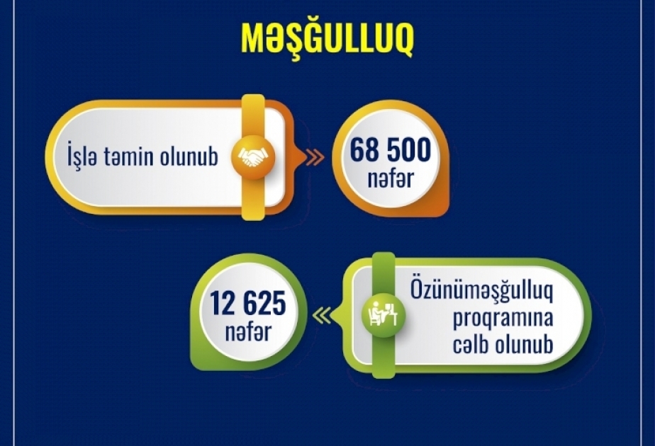 Dövlət Məşğulluq Agentliyi bu ilin 10 ayında 68,5 min nəfəri işlə təmin edib