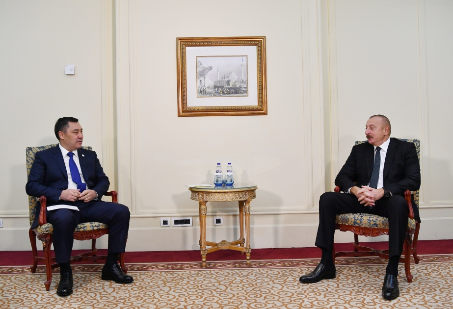 Le président Ilham Aliyev s’entretient avec son homologue kirghiz à Istanbul VIDEO
