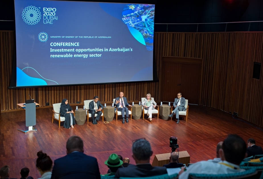 “Dubay Ekspo 2020”də Energetika Nazirliyi tərəfindən bərpa olunan enerji sahəsinə dair konfrans təşkil edilib