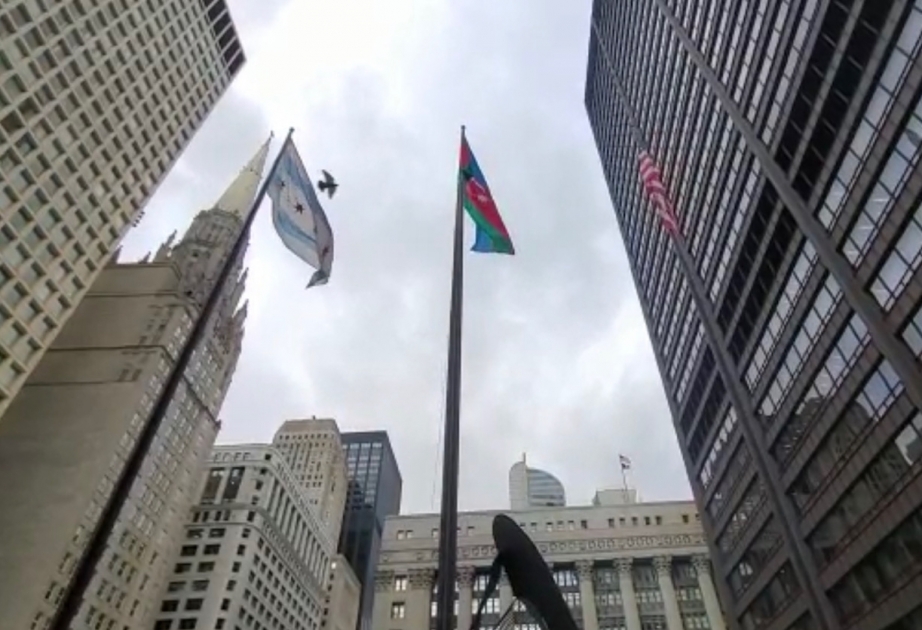 Le drapeau azerbaïdjanais hissé à Chicago
