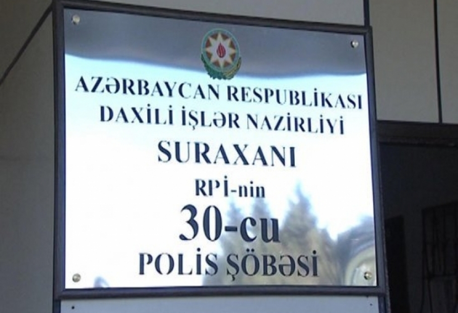 Suraxanı rayonunda oğurluq edən şəxs tutulub