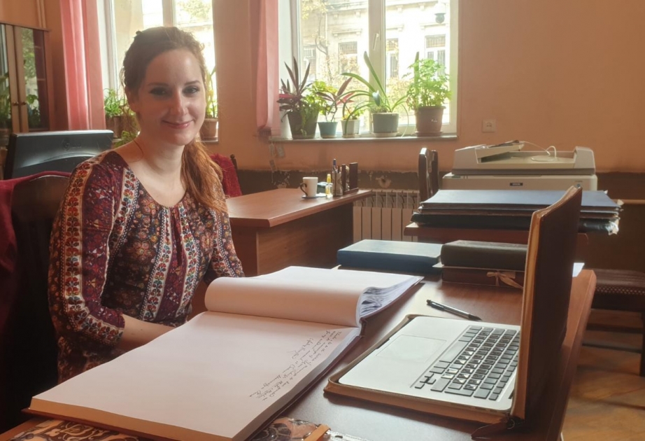 Fransalı mütəxəssis Əlyazmalar İnstitutunda tədqiqat aparıb