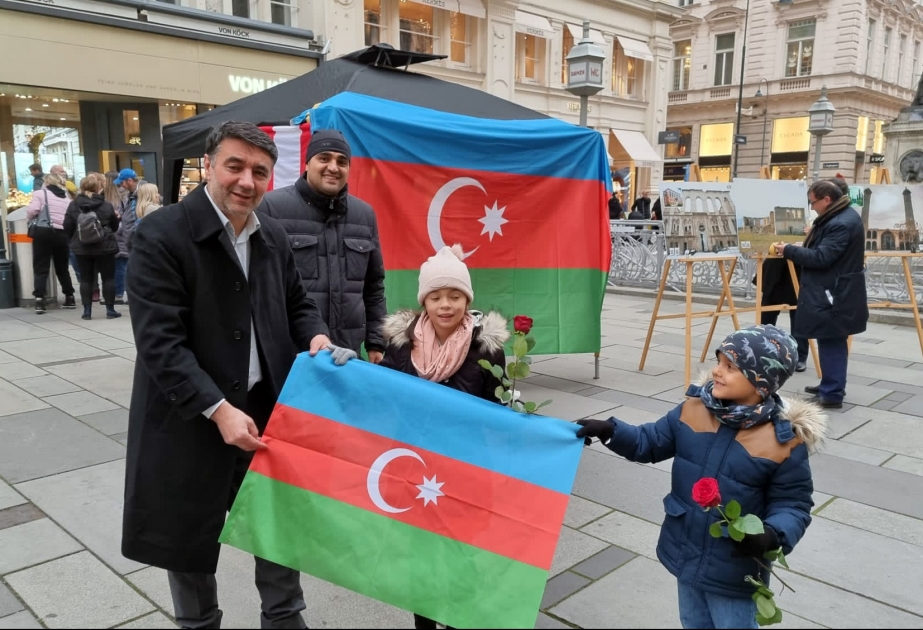 Vyanada Zəfər Günü münasibətilə aksiya keçirilib