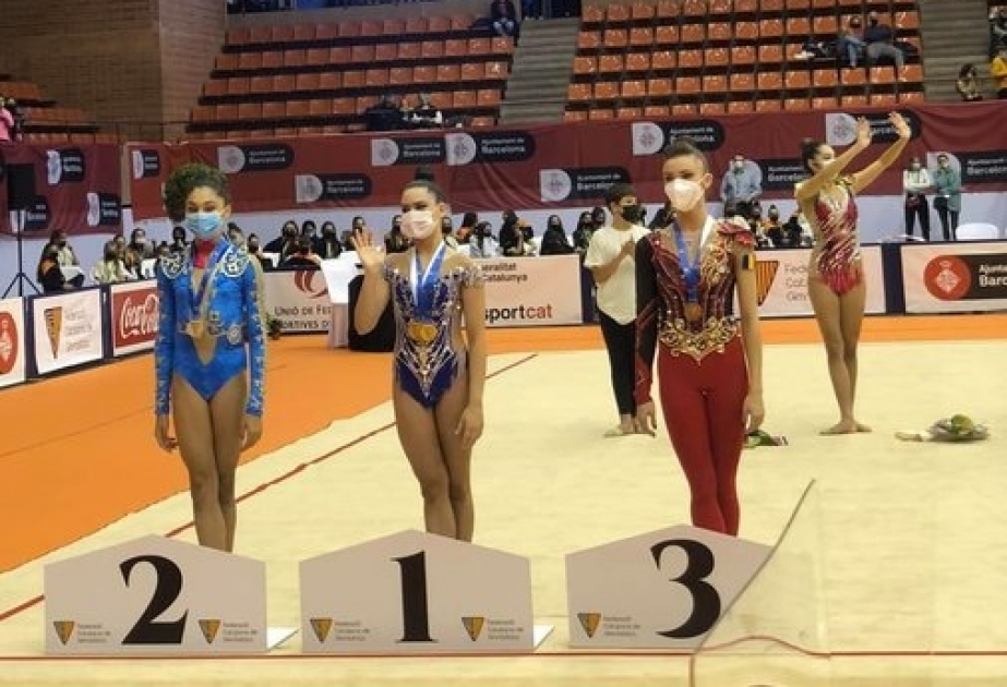 Bədii gimnastımız Arzu Cəlilova İspaniyada gümüş medal qazanıb