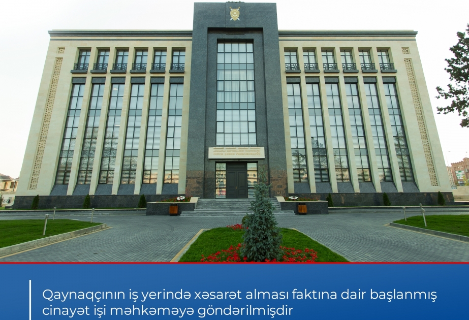 Qaynaqçının iş yerində xəsarət alması ilə bağlı cinayət işi məhkəməyə göndərilib