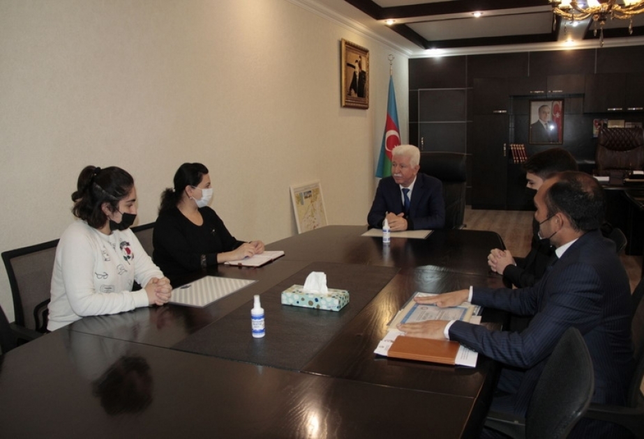 Cəlilabadda Azərbaycan Uşaqlarının V Ümumrespublika Forumunda iştirak edəcək şagirdlərlə görüş keçirilib