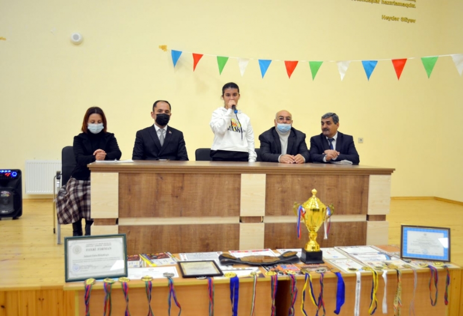 Cəlilabadda tanınmış idmançı Zəhra Salmanlı ilə görüş keçirilib