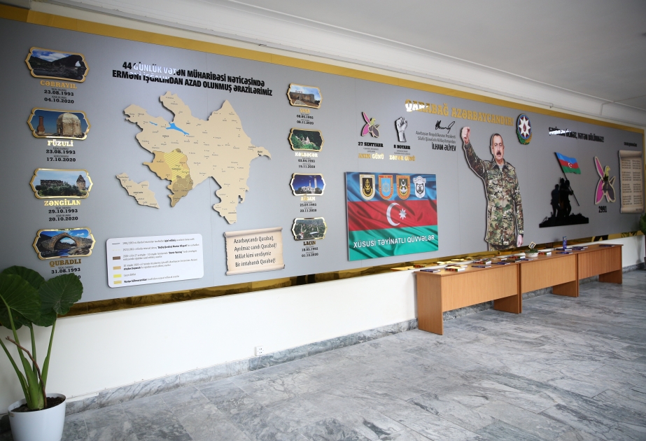 Azərbaycan Dövlət Pedaqoji Universitetində “Zəfər Günü” stendi açılıb