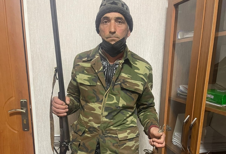 Qəbələdə qanunsuz ov edən şəxs saxlanılıb